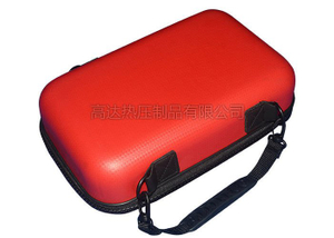 Custom Carry Case for Power Bank, PU surface With Straw Mat Pattern